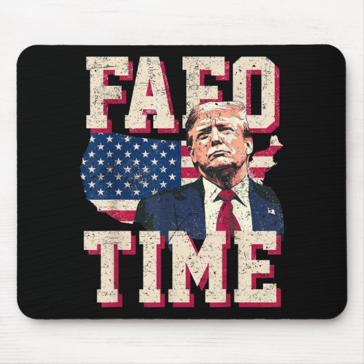 Fafo Trump Flag Funny Mousepad (Vorne)