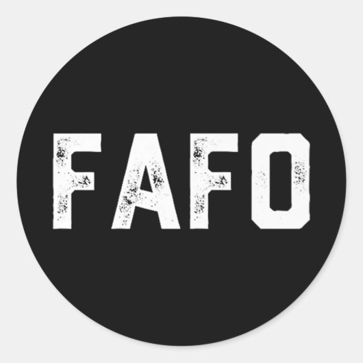 Fafo Trump Premium Runder Aufkleber (Vorderseite)