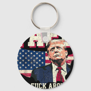 Fafo Trump US-amerikanische Kartenflagge Schlüsselanhänger