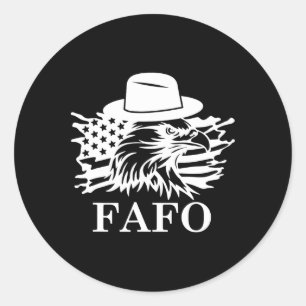 Fafo Trump Us Flag,donald Trump Fafo Schild,f Raro Runder Aufkleber
