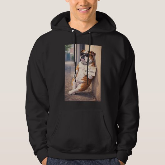 FAFO Unbothered Bulldog Hoodie (Vorderseite)