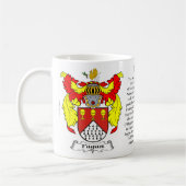 Fagan Familien-Wappen Kaffeetasse (Links)