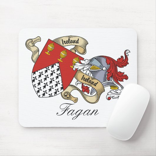 Fagan Familienwappen Mousepad (Mit Mouse)