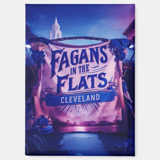 Fagan ist in den Flats Cleveland Magnet (Vorderseite)