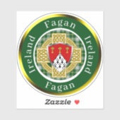 Fagan Shield & Celtic Cross Personalisiert Aufkleber (Blatt)