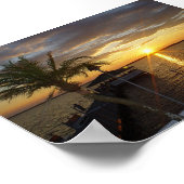 Fager Island Sunset Poster (Ecke)