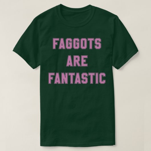 Faggoten sind fantastisch in Rosa T-Shirt (Design vorne)