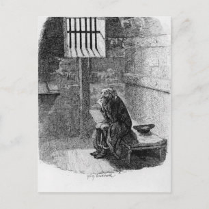 Fagin in der verurteilten Zelle Postkarte