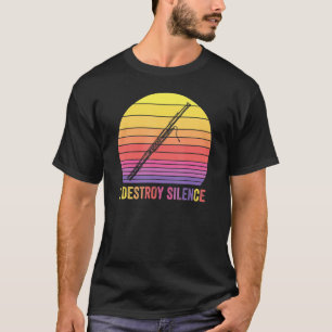Fagott Retro Vintage Ich zerstöre Stille Lustiges  T-Shirt