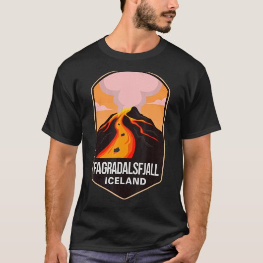 Fagradalsfjall 2022 Berg-Vulkan Eruptionierte Isla T-Shirt (Vorderseite)