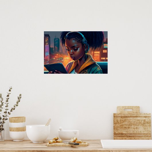 Faharis Lieblingsbuch Poster (Küche)