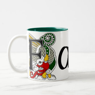 Fahey keltische Drache-Tasse Zweifarbige Tasse