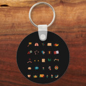 Fähigkeiten abbilden Alphabet-Schulberater Mental Schlüsselanhänger (Rückseite)