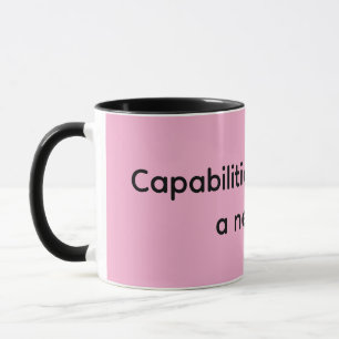 Fähigkeiten repräsentieren eine neue Ära Tasse