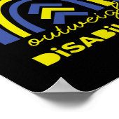 Fähigkeiten überwiegen Behinderungen Abbau des Syn Poster (Ecke)