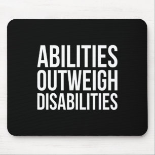Fähigkeiten überwiegen Behinderungen Autismus Bewu Mousepad