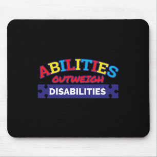 Fähigkeiten überwiegen Behinderungen Autismus Bewu Mousepad