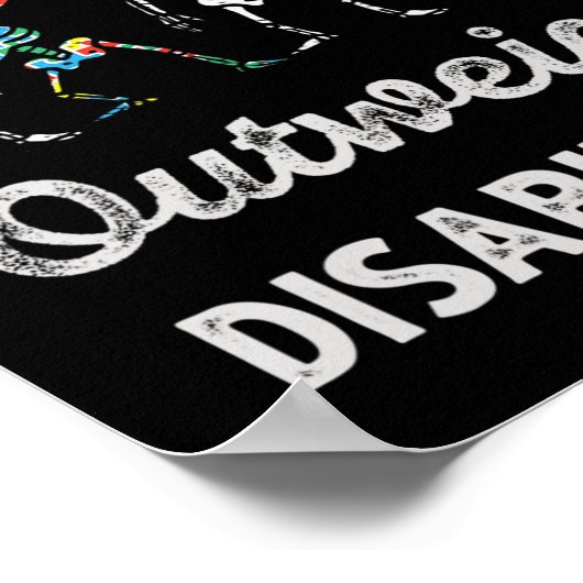 Fähigkeiten überwiegen Behinderungen Autismus Bewu Poster (Ecke)