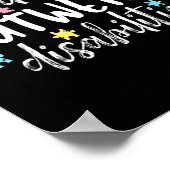 Fähigkeiten überwiegen Behinderungen Autismus Bewu Poster (Ecke)