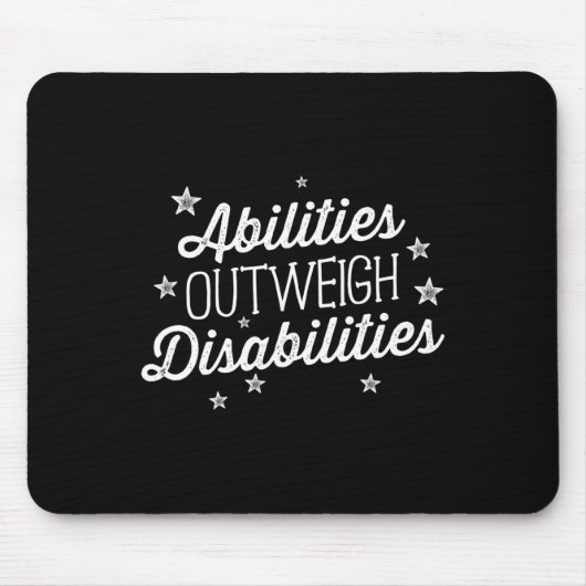 Fähigkeiten überwiegen Behinderungen Sprechtherapi Mousepad (Vorne)