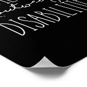 Fähigkeiten überwiegen das Sprichwort der Behinder Poster (Ecke)