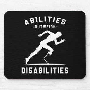 Fähigkeiten überwiegen die Behinderungen, die durc Mousepad
