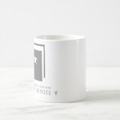 Fähigkeitstrainings-Tasse des Kundendiensts V Kaffeetasse (Mittel)