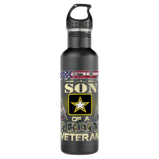 Fahndungsgeschenke für die Fahnen der Proud Army S Edelstahlflasche (Vorderseite)