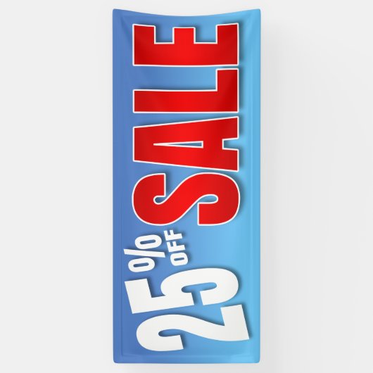 FAHNE 25% WEG VOM VERKAUF BANNER (Vertikal)