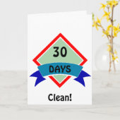 Fahne 30 Tage säubern Karte (Gelbe Blume)