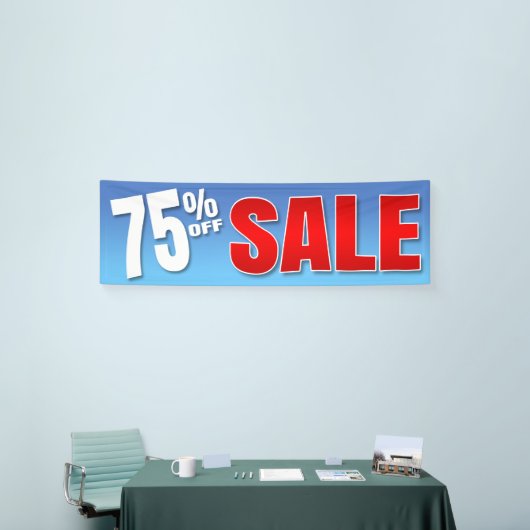 FAHNE 75% WEG VOM VERKAUF - 2,5' x8 Banner (Messeveranstaltung)