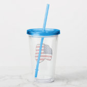 Fahne Acryltrinkbecher (Rückseite)