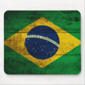 Fahne Altes Holz Brasilien Mousepad (Vorne)