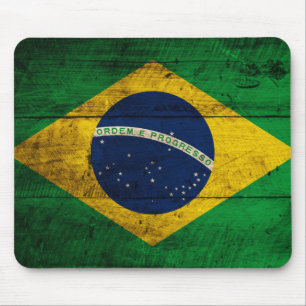 Fahne Altes Holz Brasilien Mousepad