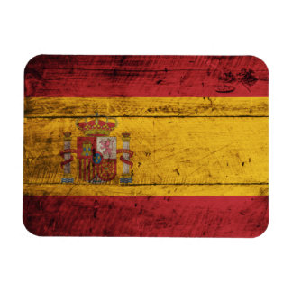 Fahne Altes Holz Spanien Magnet