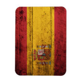 Fahne Altes Holz Spanien Magnet (Vertikal)