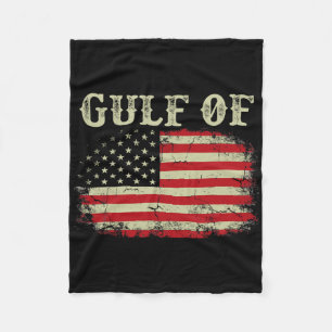 Fahne am Golf von USA 1 Fleecedecke