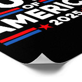 Fahne am Golf von USA Poster (Ecke)