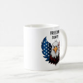 Fahne "American Eagle" Kaffeetasse (VorderseiteRechts)