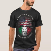 Fahne "American Ground Ungarisch Roots Ungarn" T-Shirt (Vorderseite)