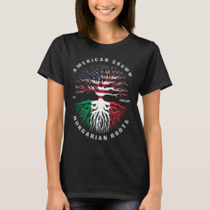 Fahne "American Ground Ungarisch Roots Ungarn" T-Shirt