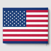 Fahne Amerika - Reisen Gästebuch (Rückseite)