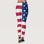 Fahne Amerika - Reisen Leggings (Rückseite)