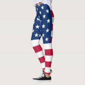 Fahne Amerika - Reisen Leggings (Links)