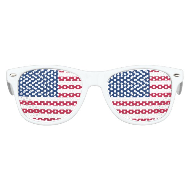 Fahne Amerika - Reisen Sonnenbrille (Vorderseite)