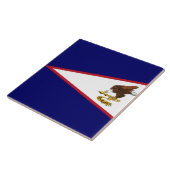 Fahne Amerikanisch-Samoas Fliese (Seite)