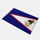 Fahne Amerikanisch-Samoas Fußmatte (Schrägansicht)