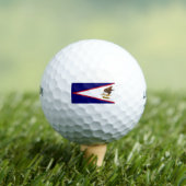 Fahne Amerikanisch-Samoas Golfball (Insitu T-Shirt)