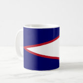 Fahne Amerikanisch-Samoas Kaffeetasse (Vorderseite Links)