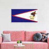 Fahne Amerikanisch-Samoas Leinwanddruck (Insitu (Wohnzimmer))